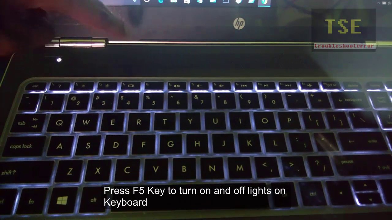 Hp backlight keyboard not working